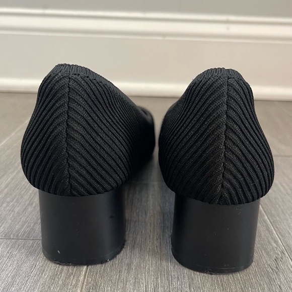 VIVAIA Square Toe Chunky Heels Melody Pro Black Size 42 US 10.5 Minimalist Work - Picture 10 of 14